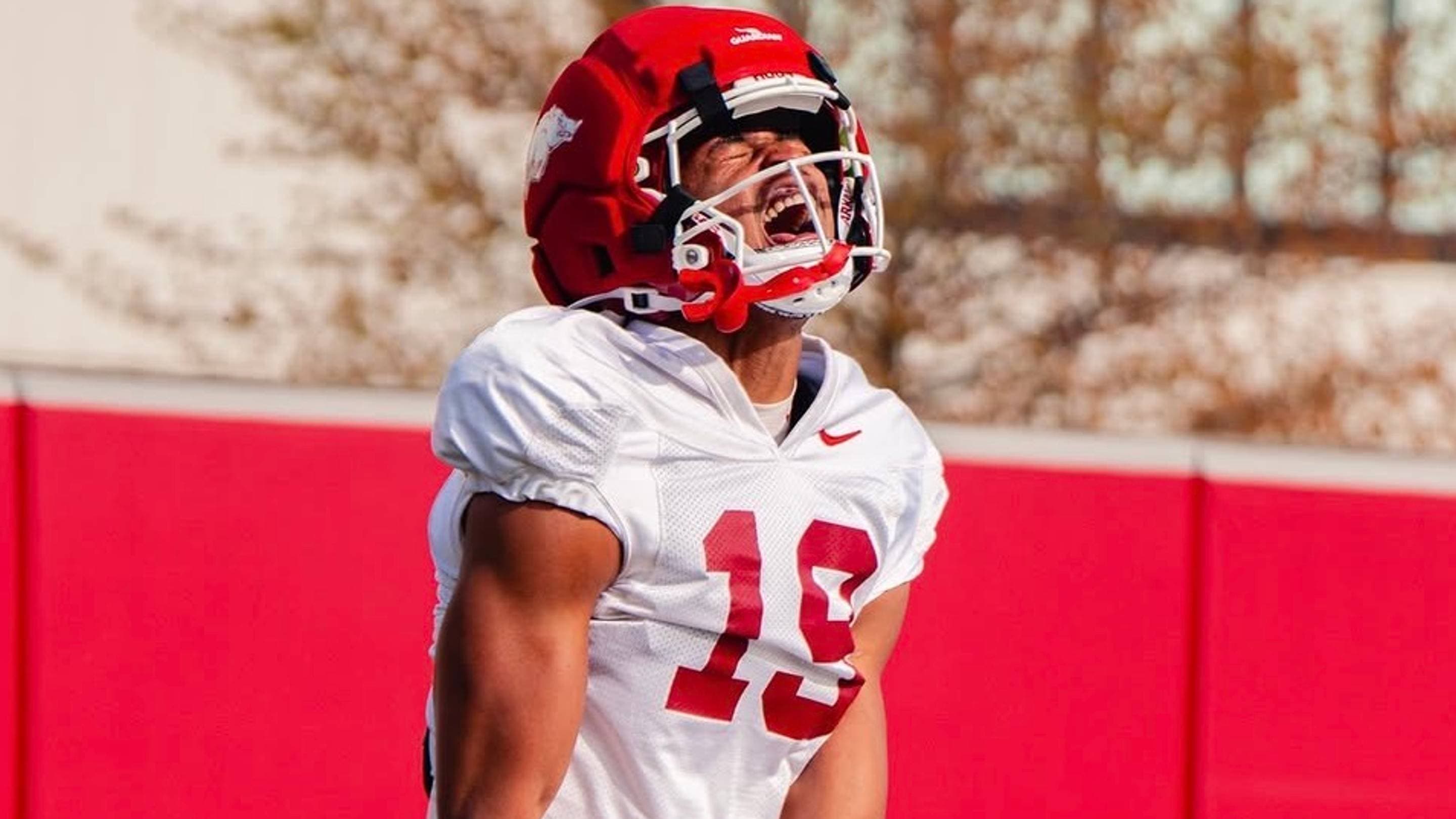 Arkansas WR Antonio Jordan’s TD Celebration - Spring 2026