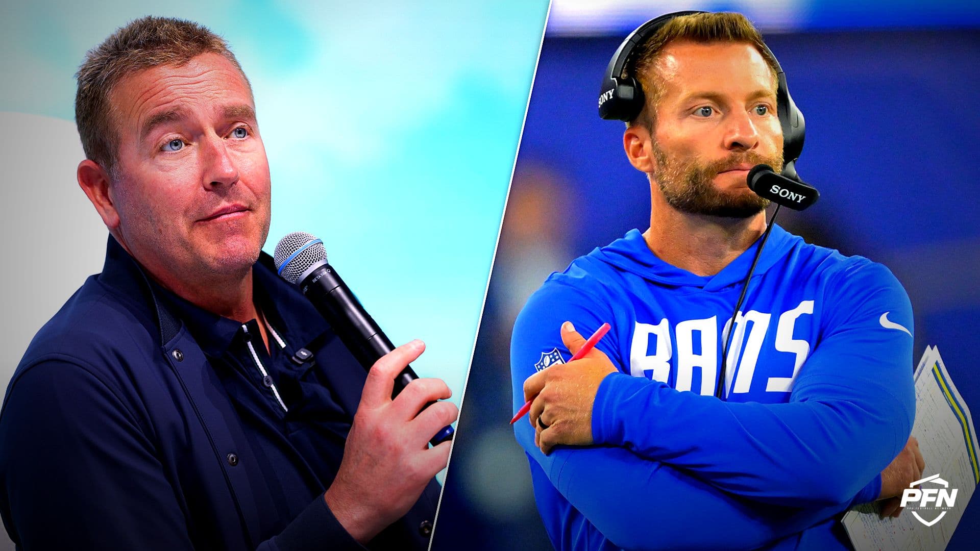 Boston Announcer Questions Sean McVay Amazon NFL Booth