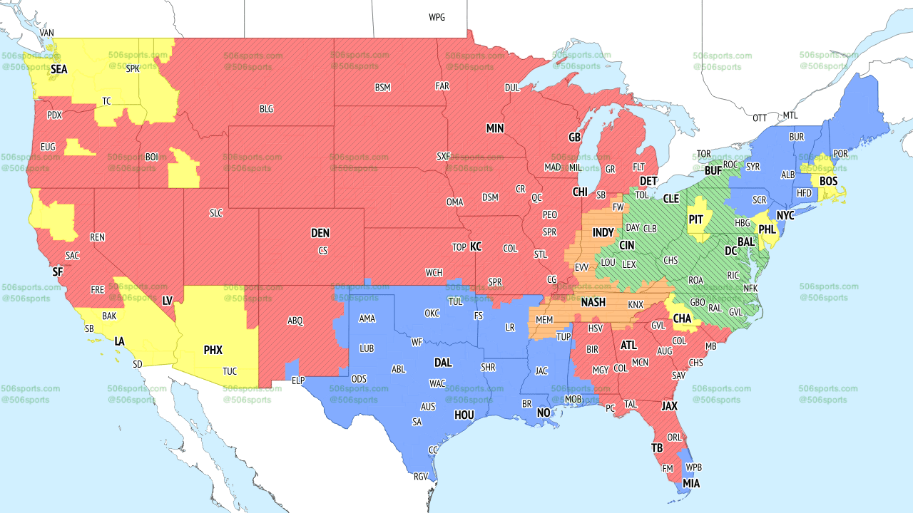 Cardinals-Rams TV Coverage Map: 2026 NFL Week 7