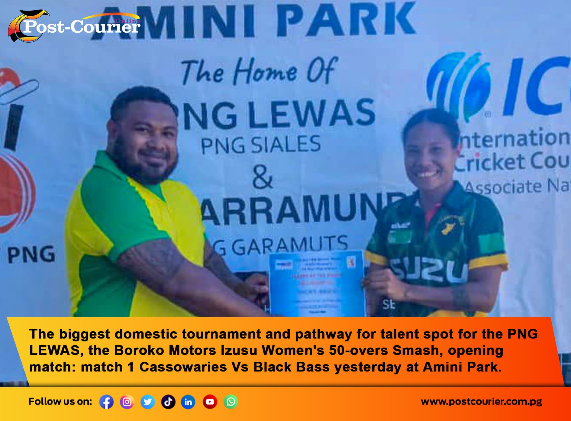 Cassowaries Women Open ISUZU 50-Over with Thrilling Victor