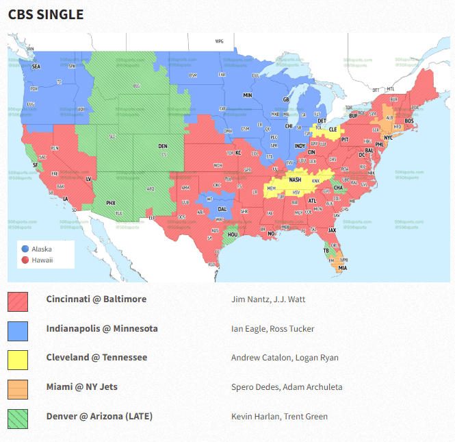 Colts vs Vikings Week 7 TV Map: Is It On in Your Area?