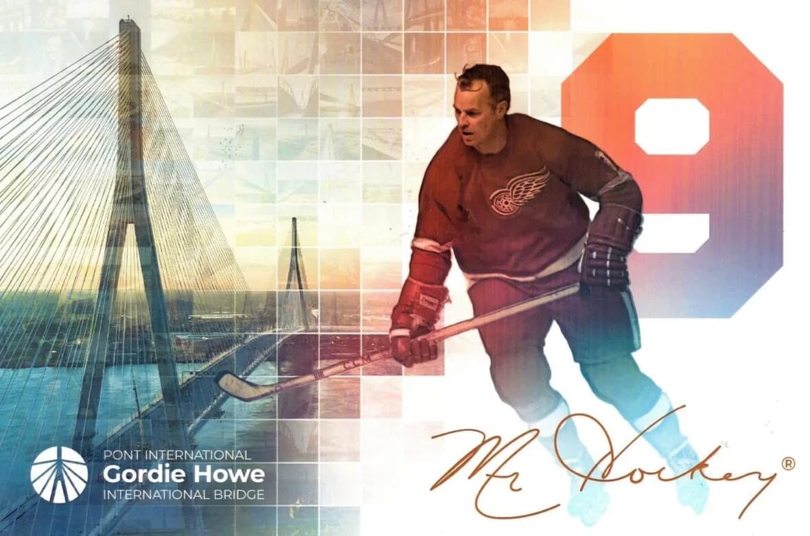 Gordie Howe Bridge Opens: Red Wings Card Celebrates Icon