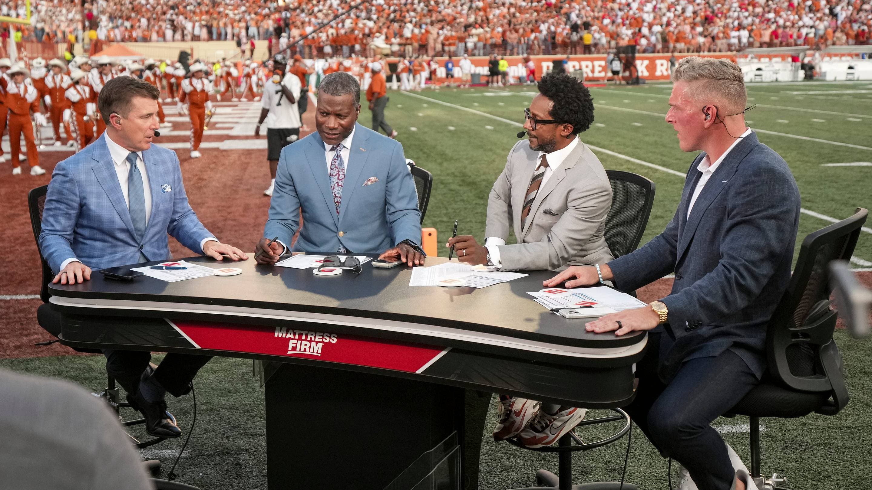 ESPN College Football Analysts on Sideline in Austin