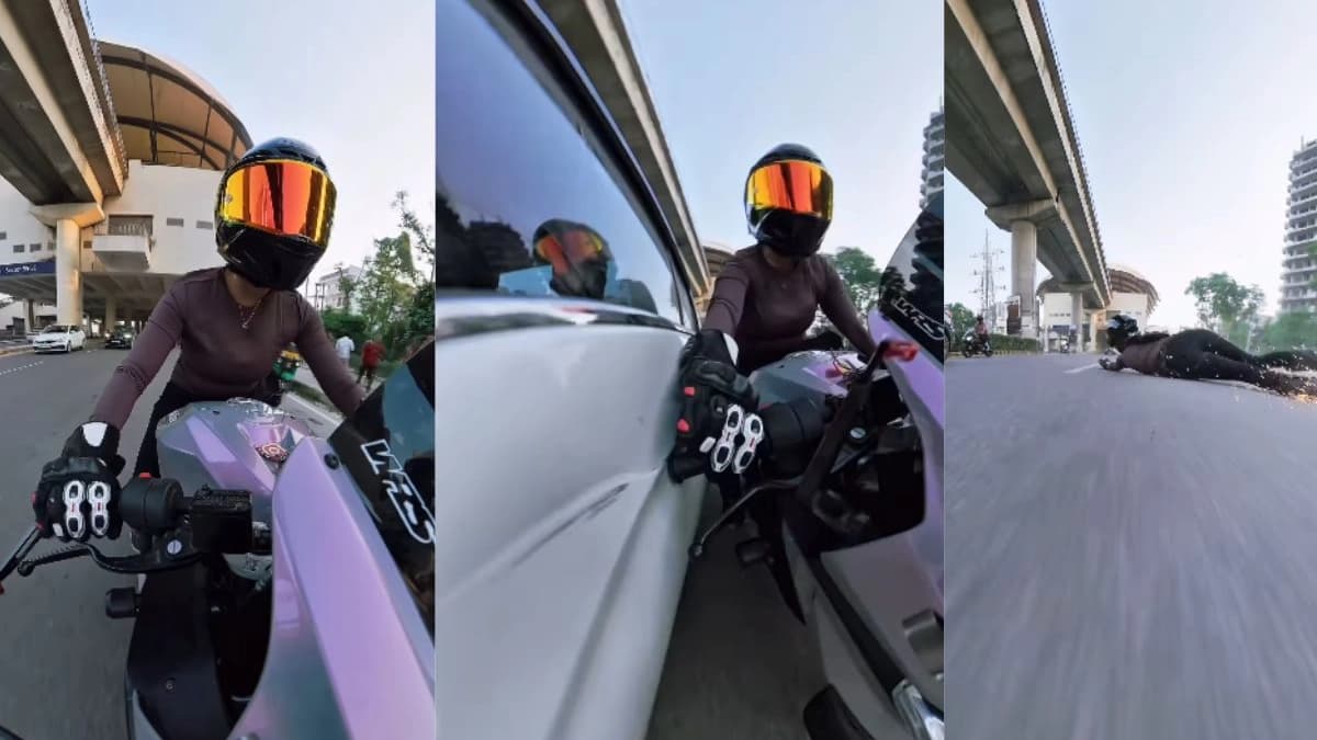 Gurugram Biker Chased, Hit by Car on Camera: 2026 Shocker