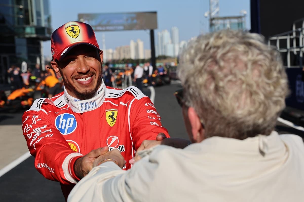 Hamilton's Wholesome Ferrari Moment with Mom Ahead of