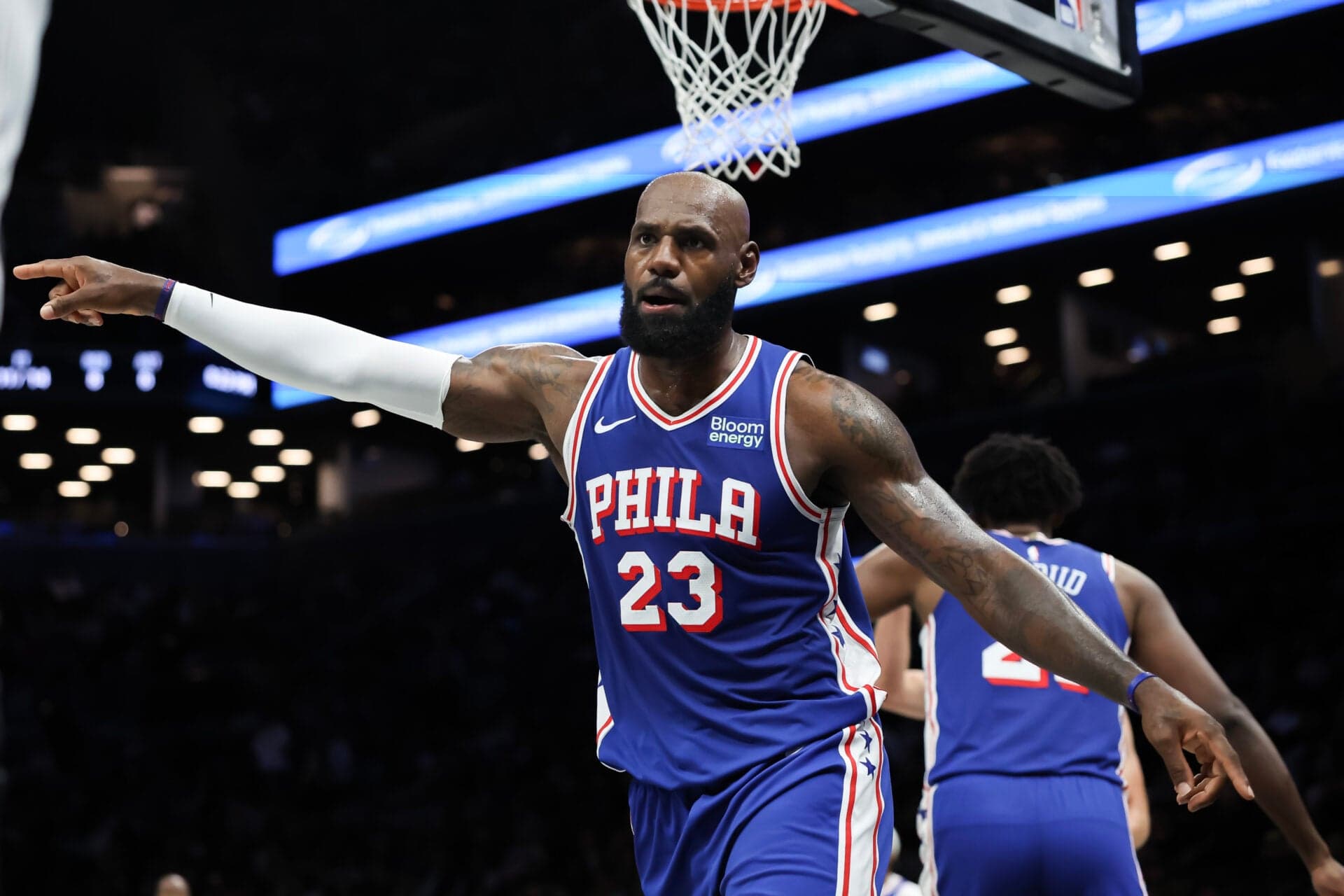 LeBron James Reacts to First 76ers Game in 2026