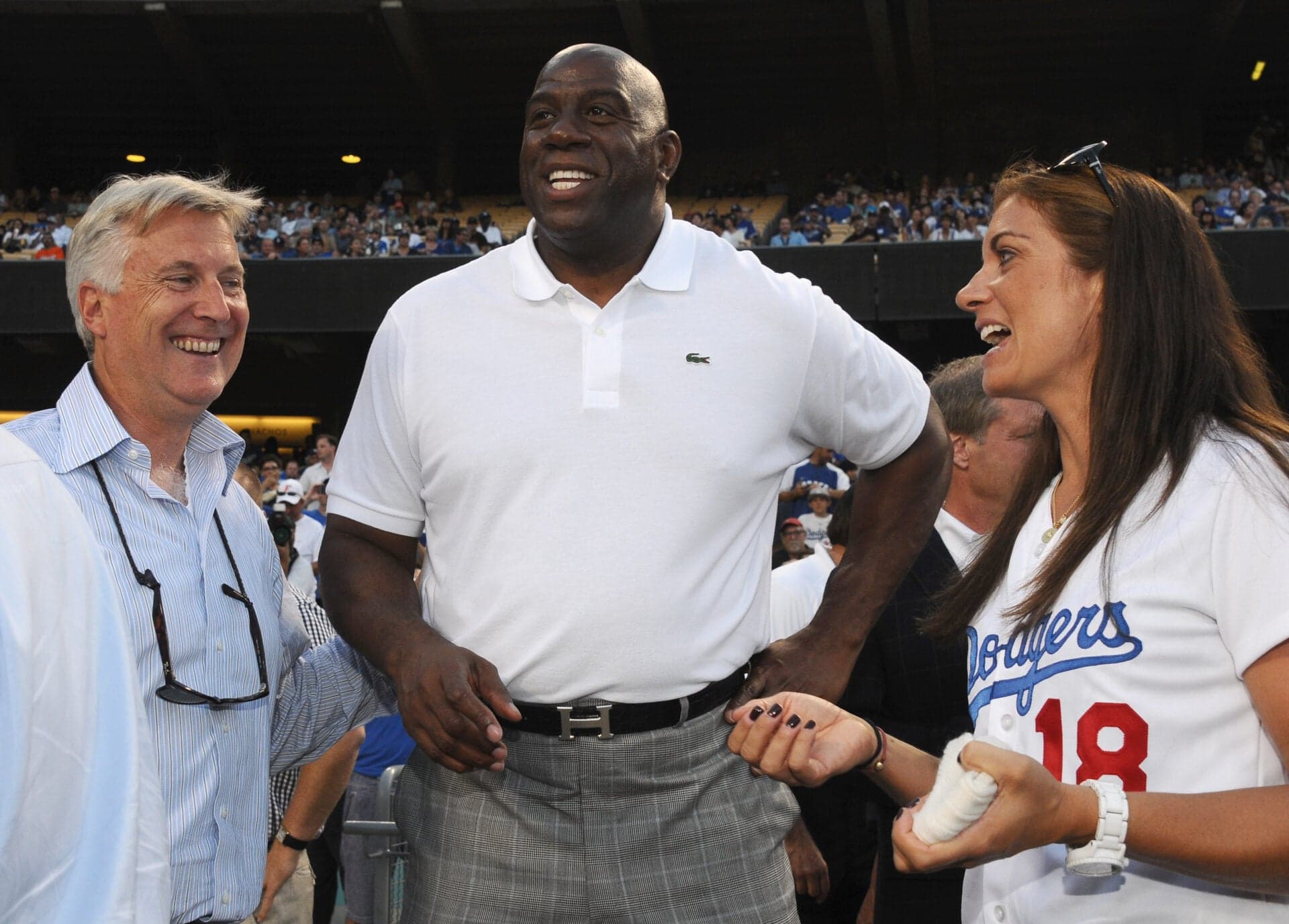 Magic Johnson's Message to Dodgers Fans for Game 1 Heat