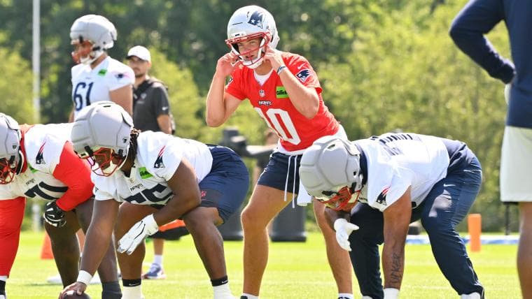 Patriots' Drake Maye Shows Growth, Leadership at Camp
