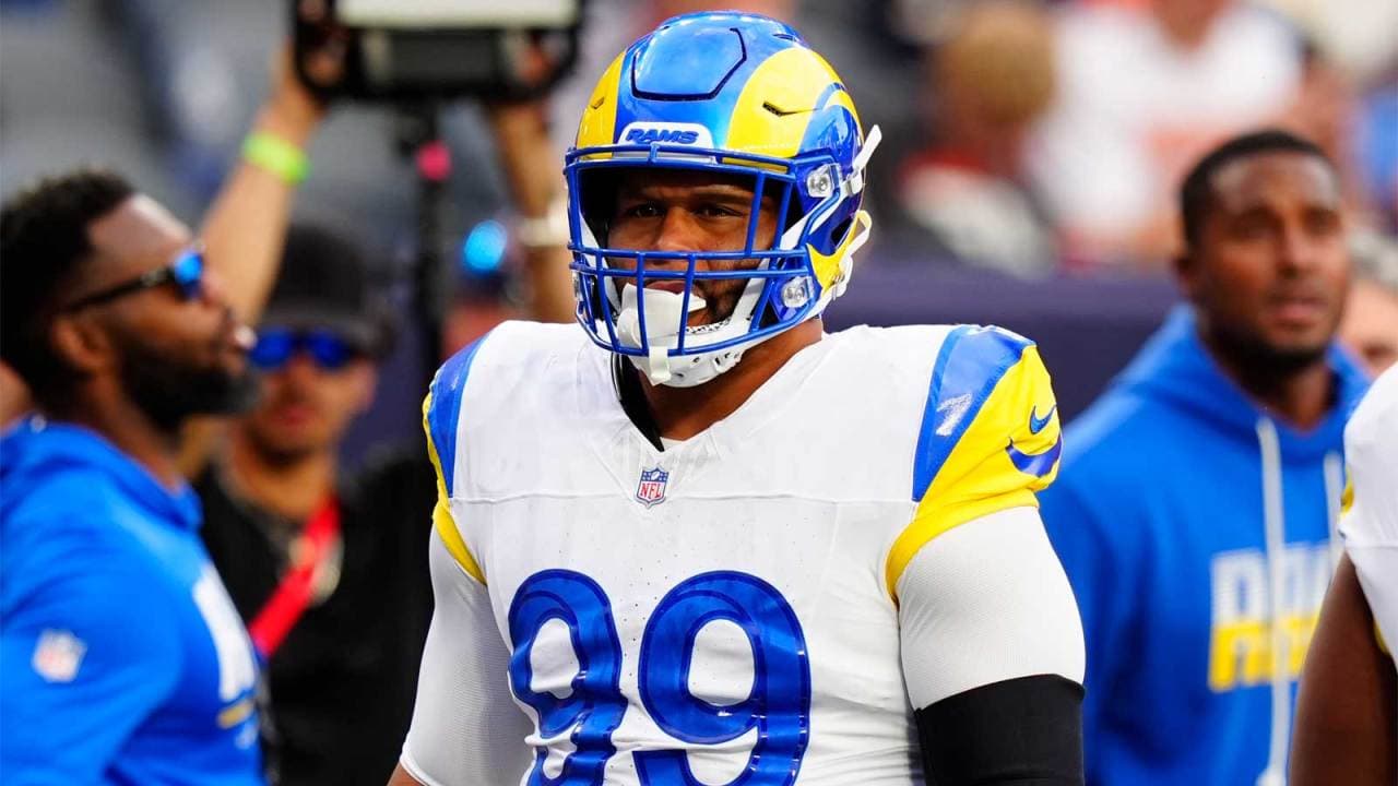 Rams' Aaron Donald Out vs. Eagles with Back Injury