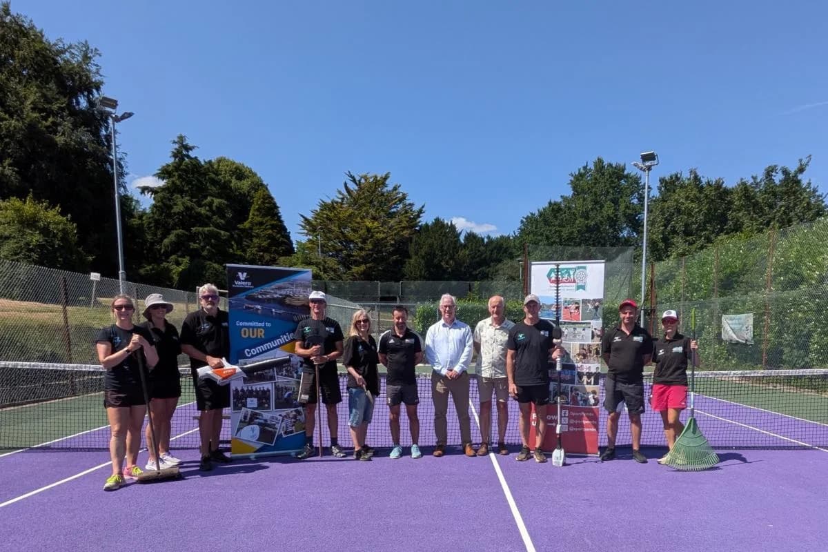 Valero Task Force Day Spruces Up Haverfordwest Tennis Club