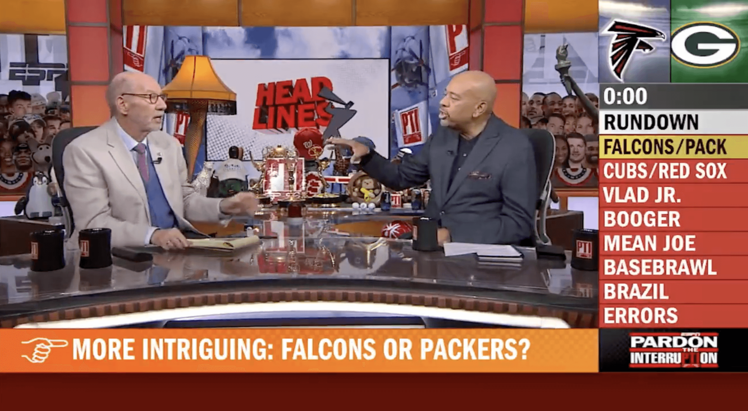 Wilbon & Kornheiser's Falcons-Packers Take Backfires