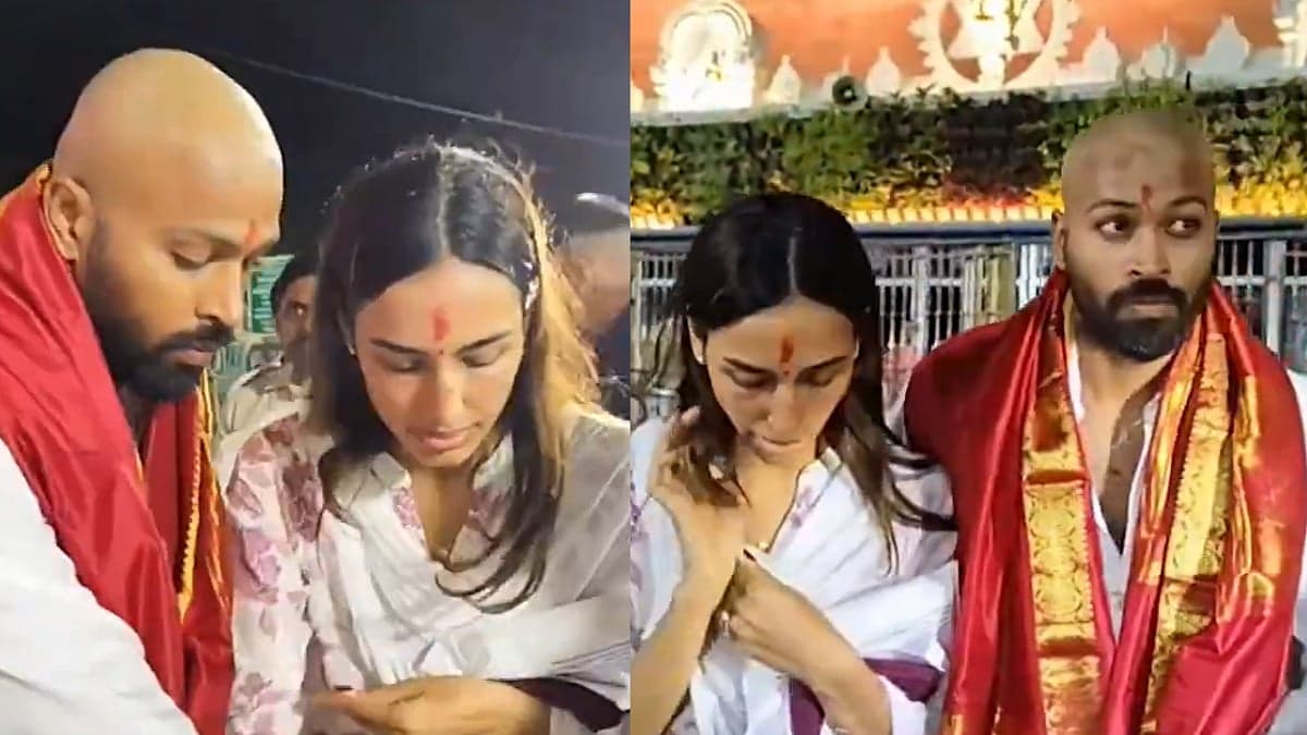 Hardik Pandya's Bald Look Rocks Tirupati Temple Visit | VI