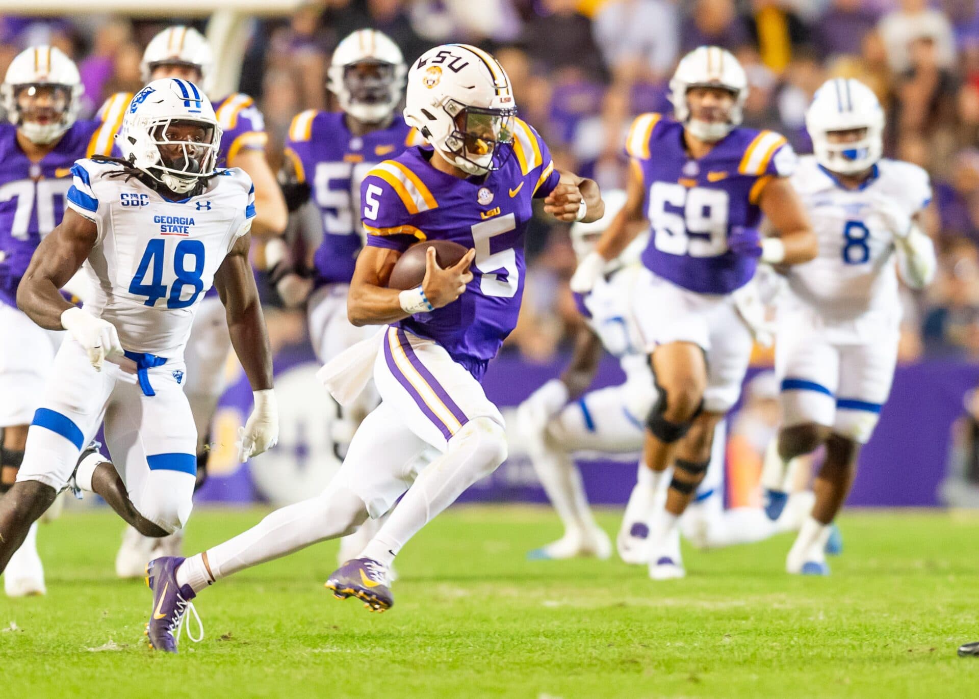 Jayden Daniels Fumes Over LSU Not Retiring No. 5 Jersey