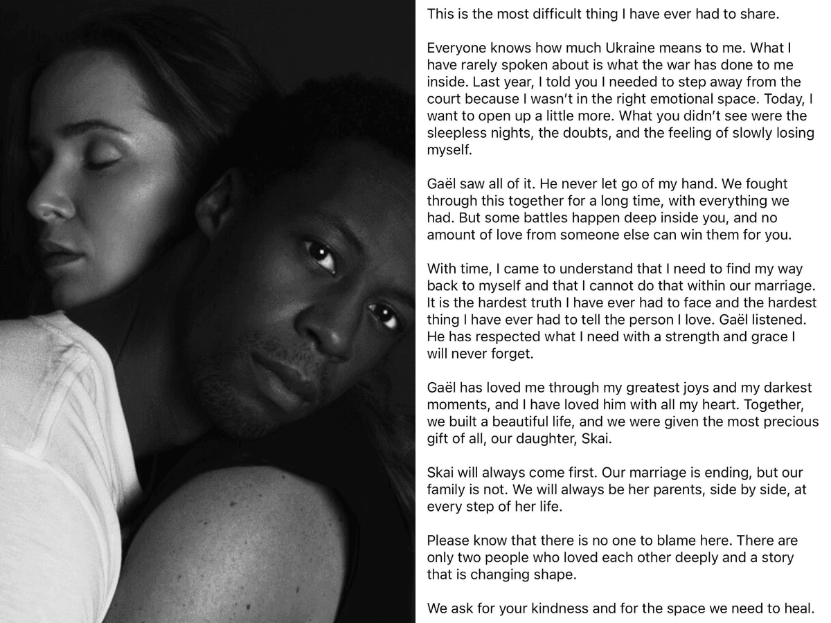 Svitolina Divorce Confession Sparks Backlash Over Monfils