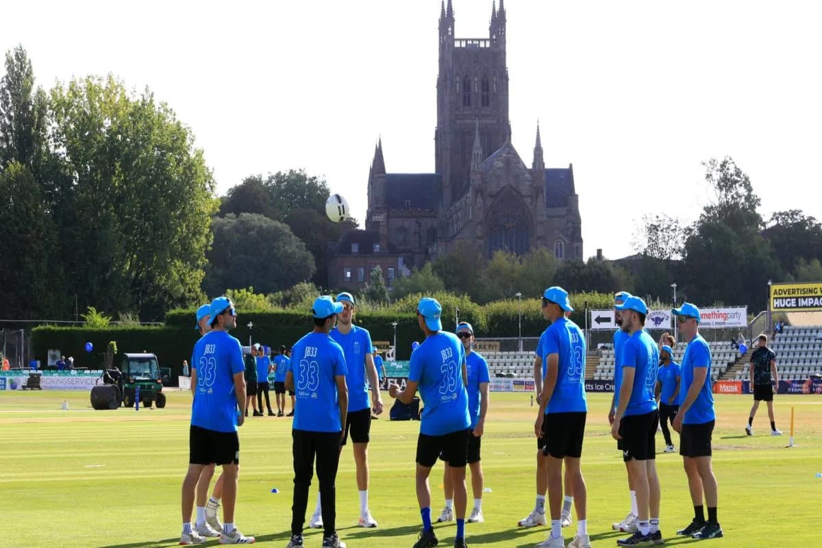 Worcestershire Turns Blue in Josh Baker Tribute